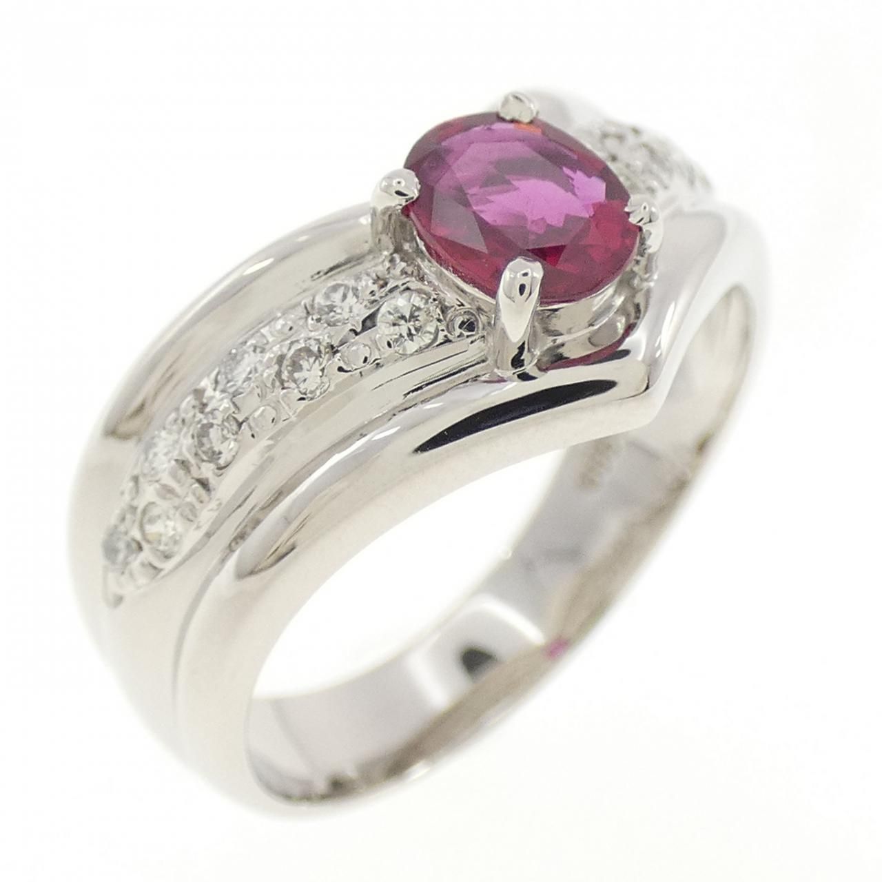 最大12%OFFクーポン リング ルビー PT900 0.38CT メルカリ - アクセサリー