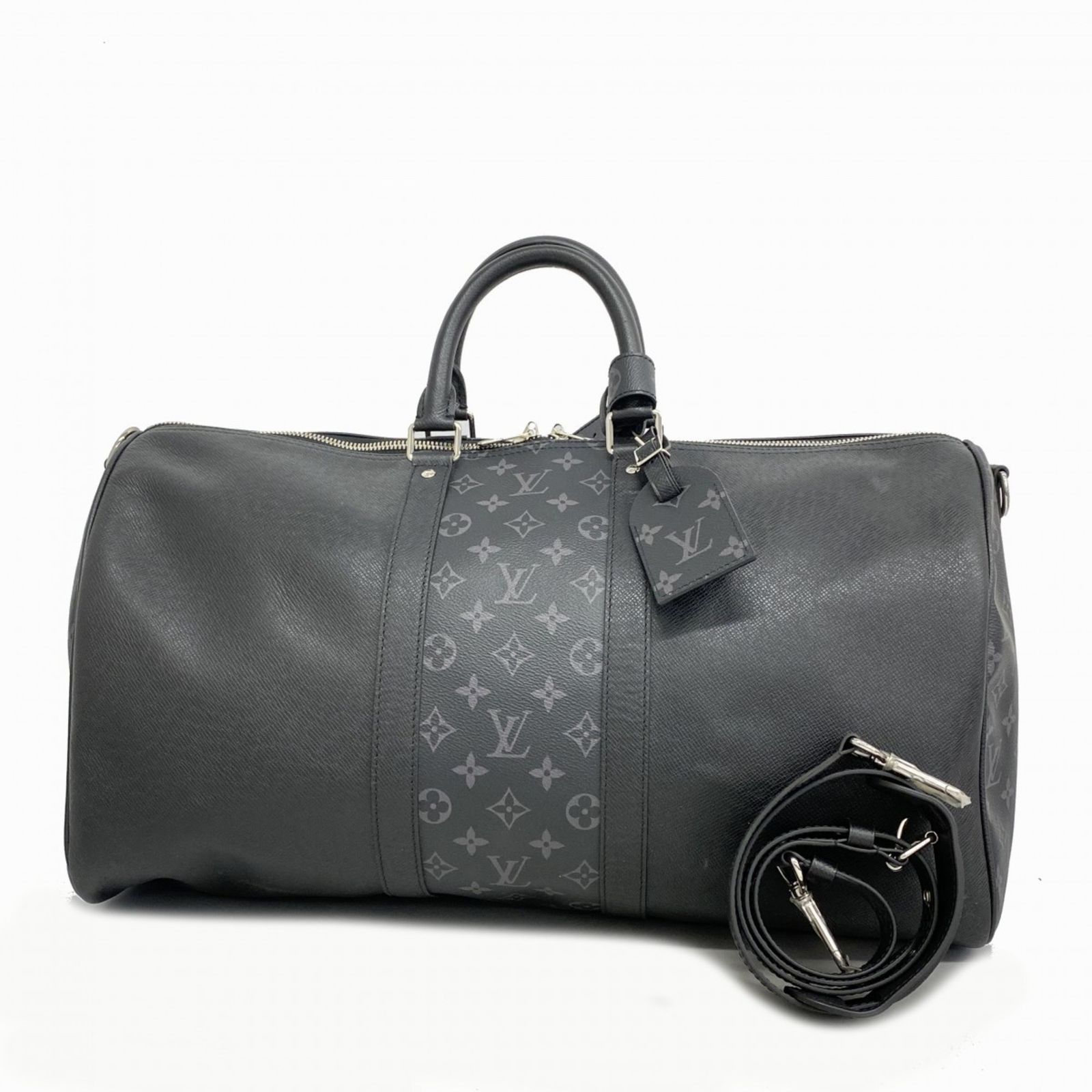ルイ・ヴィトン(Louis Vuitton) ルイ・ヴィトン ボストンバッグ タイガラマ キーポルバンドリエール50 M53763 ノワールメンズ