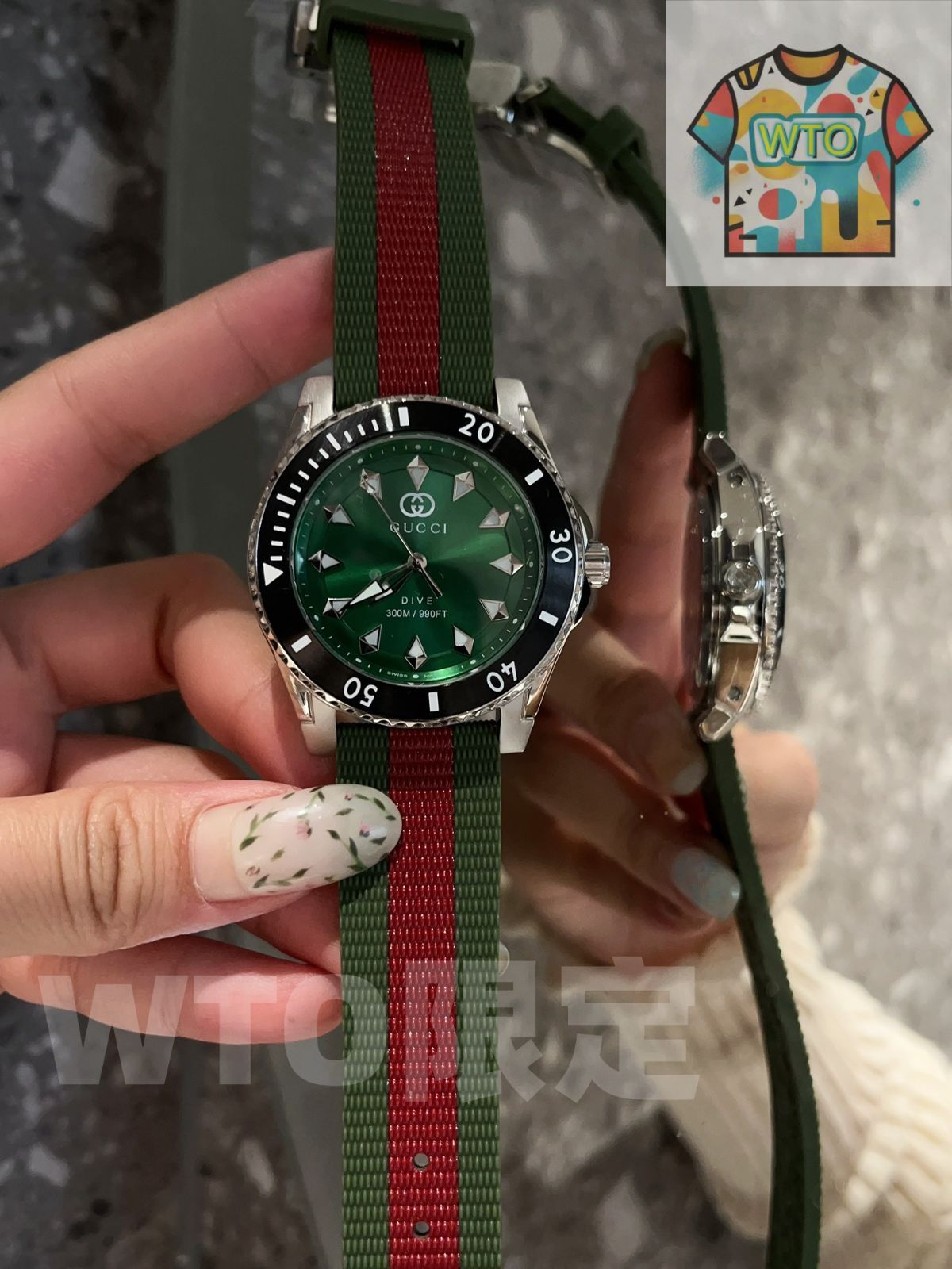 GUCCI スポーティな時計 今日WTO】GUCCI グッチ ダイブシリーズ 金属感が強く、スポーツ