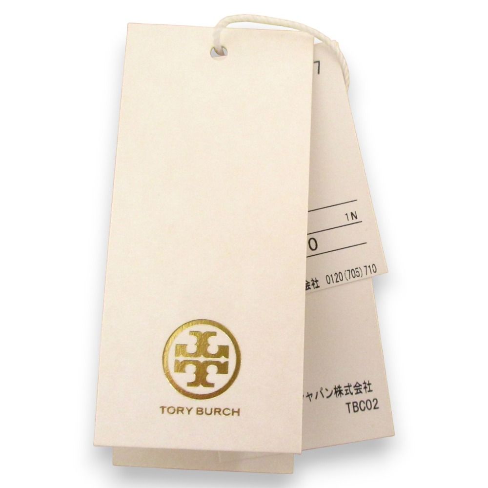 未使用 22SS TORY BURCH トリーバーチ シルク100％ ロゴモノグラム ボウタイ 長袖 シャツ ブラウス サイズ0 アイボリー ベージュ系 レディース 古着 中古 Tory Burch - 未使用 22SS TORY BURCH トリーバーチ シルク100