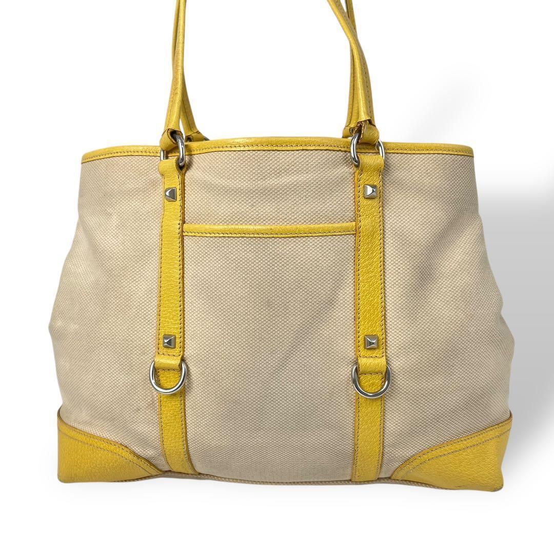 PRADA プラダ ナイロントートバッグ マスタード イエロー系 PRADA プラダ ナイロントートバッグ マスタード イエロー系 PRADA