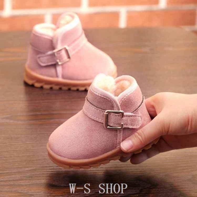ベビー靴ムートンブーツショートブーツ冬女の子男の子滑り止め裏ボアキッズ赤ちゃんシューズ防寒マジックテープもこもこ歩きやすいCYB 789