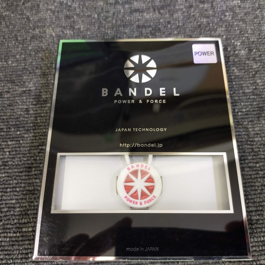 BANDEL(バンデル) ネックレス ホワイト×ピンク 45cmヘッド25mm