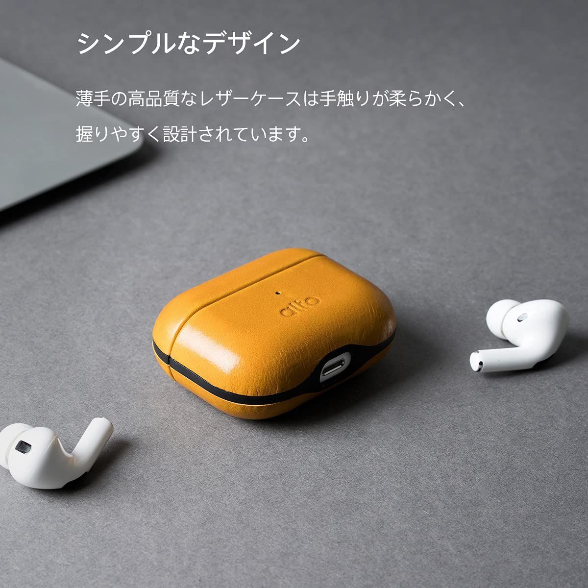 一部予約！】 AirPods Pro 色：グレー ケース イヤフォン - www