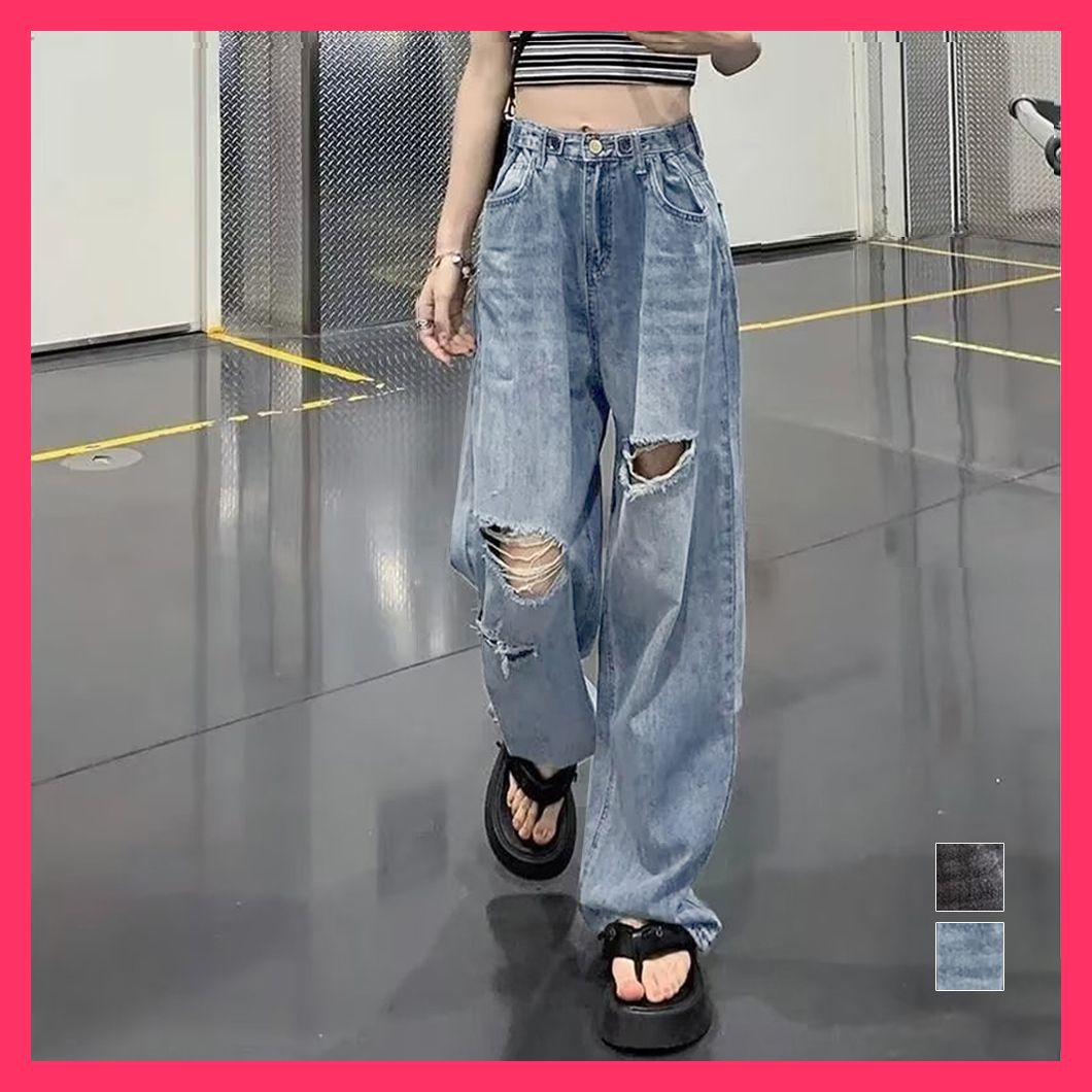 スタッフおすすめ！】 ダメージジーンズ レディースデニムパンツ