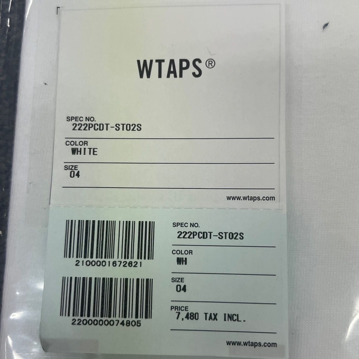 新品 WTAPS 22AW SPOT 222PCDT-ST02S TOON! プリント Tシャツ