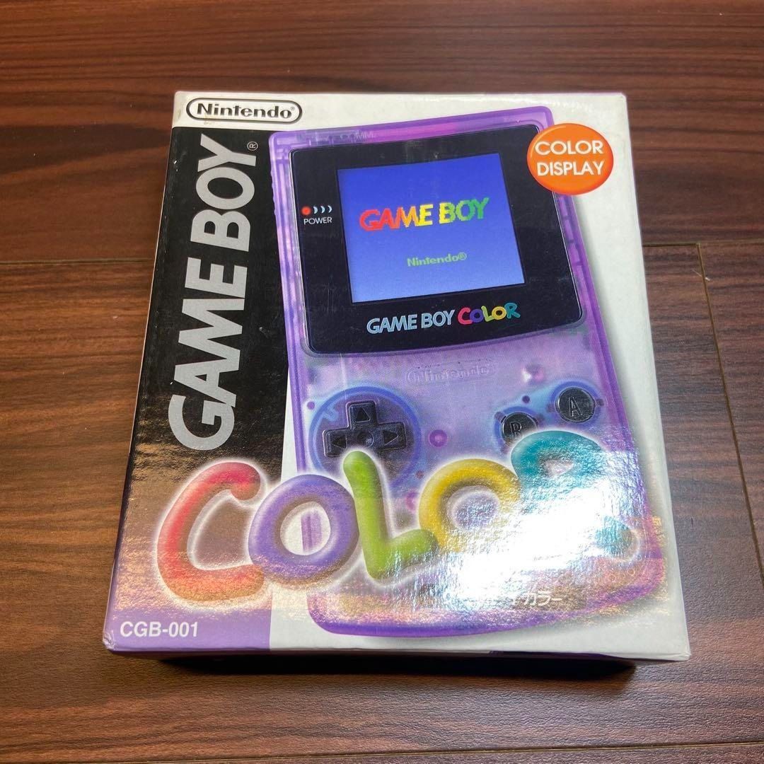 ゲームボーイカラー クリアパープル 本体 ほぼ 3951