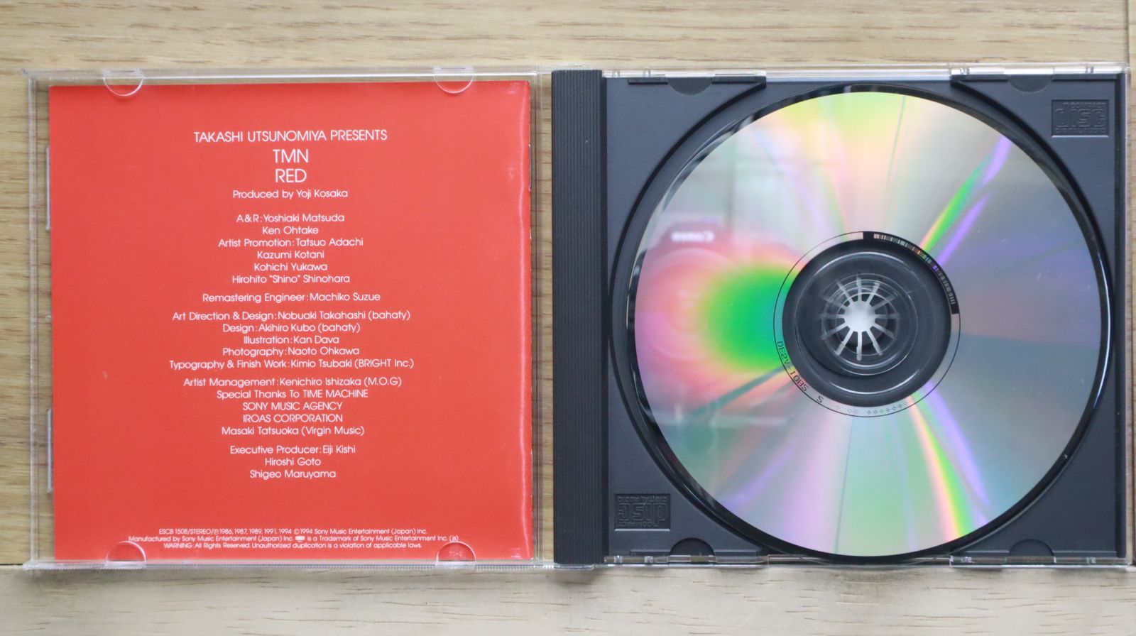 国内盤CD☆TMN/TMN□ Takashi Utsunomiya Presents TMN red