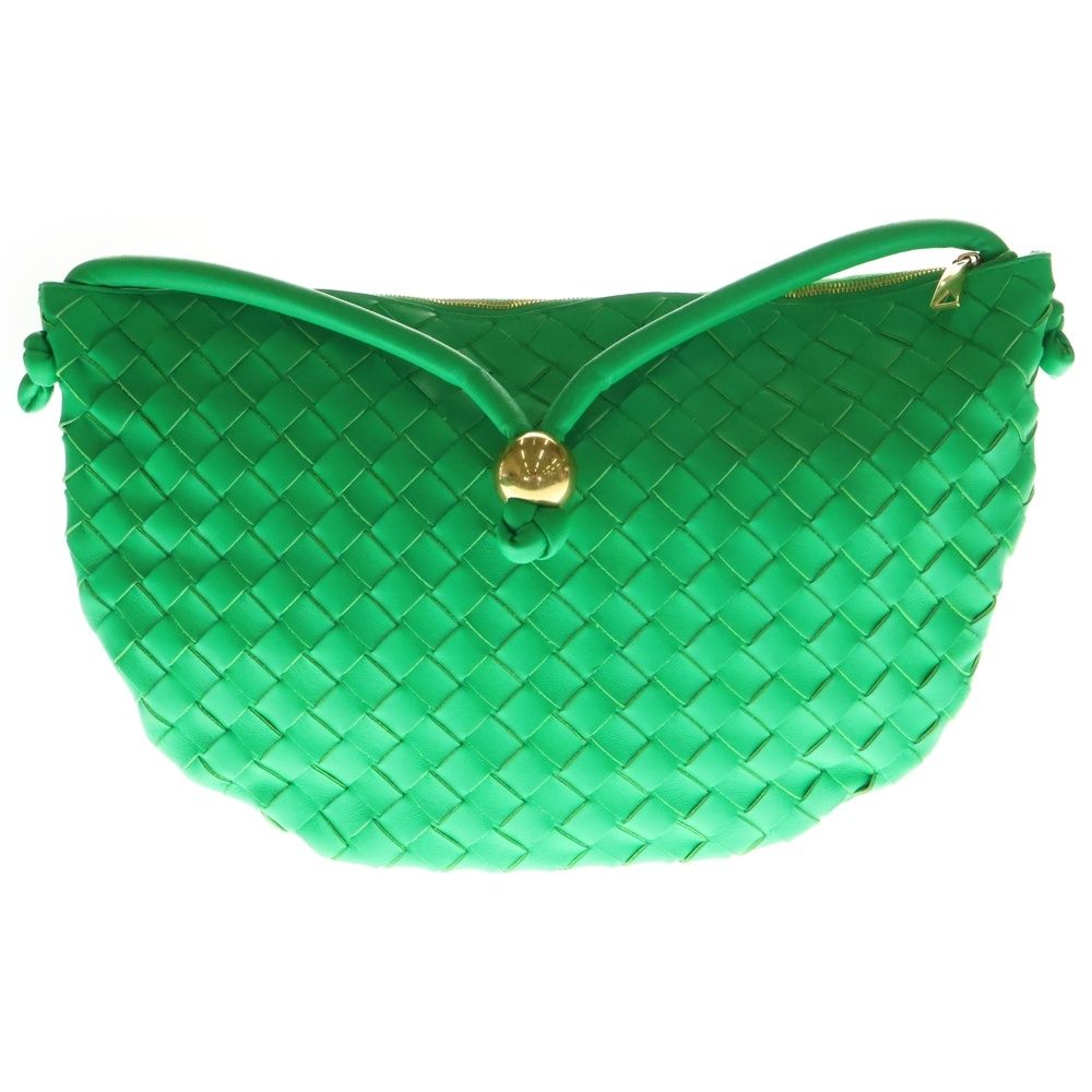 BOTTEGA VENETA ボッテガヴェネタ スモール ターン イントレチャート ショルダーバッグ グリーン