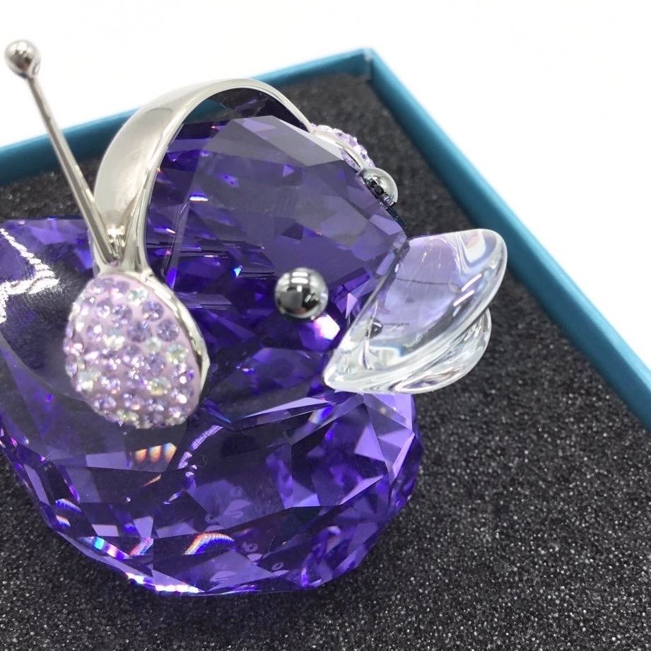 スワロフスキー Happy Duck ハッピーダック DJ パープル 【未使用保管