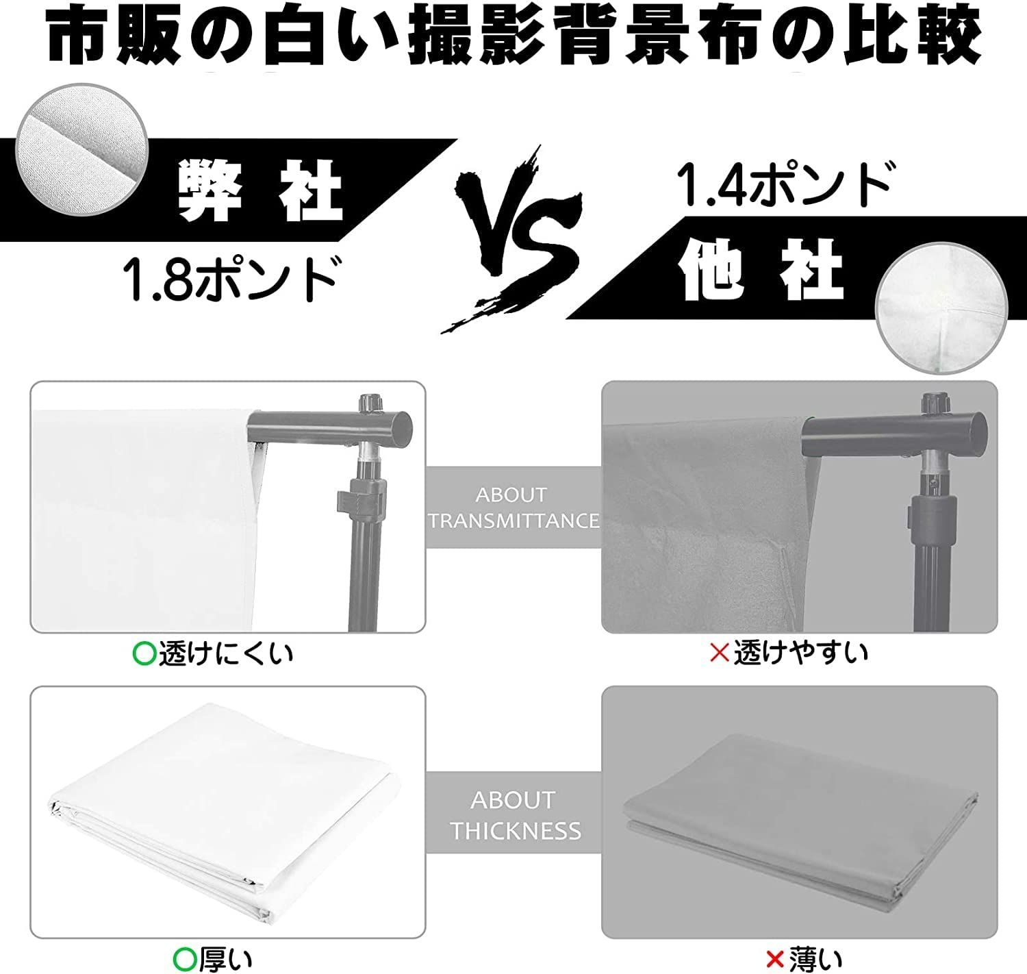 背景布|背景紙に適用 組み立ては簡単