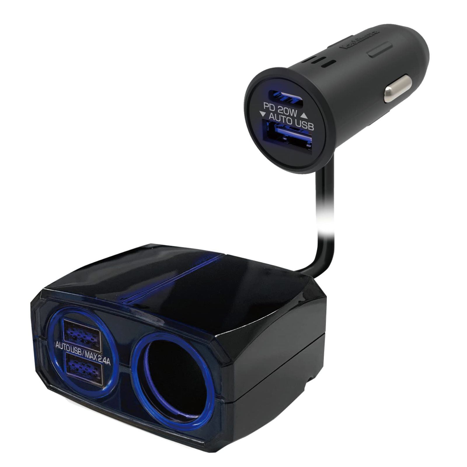 HOT，限定セール 【在庫処分】プラグ部がUSB PD/急速充電に対応したセパレートソケット カシムラ(Kashimura) NKX-229 その他