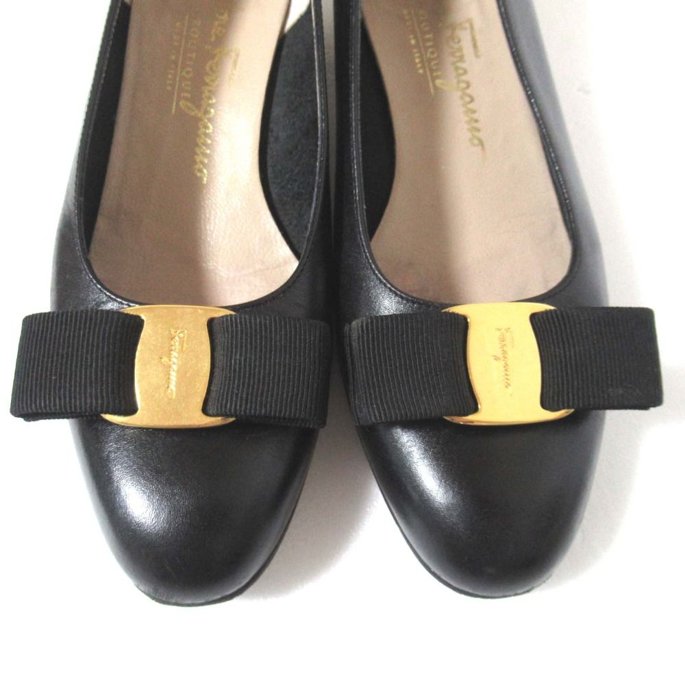 美品 Salvatore Ferragamo サルヴァトーレフェラガモ ヴァラリボン 