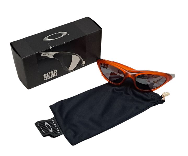 希少 OAKLEY オークリー☆SCAR スカー サングラス パーシモン 新品同様 オークリー スカー SCAR パーシモン 廃盤品 PERSIMMON