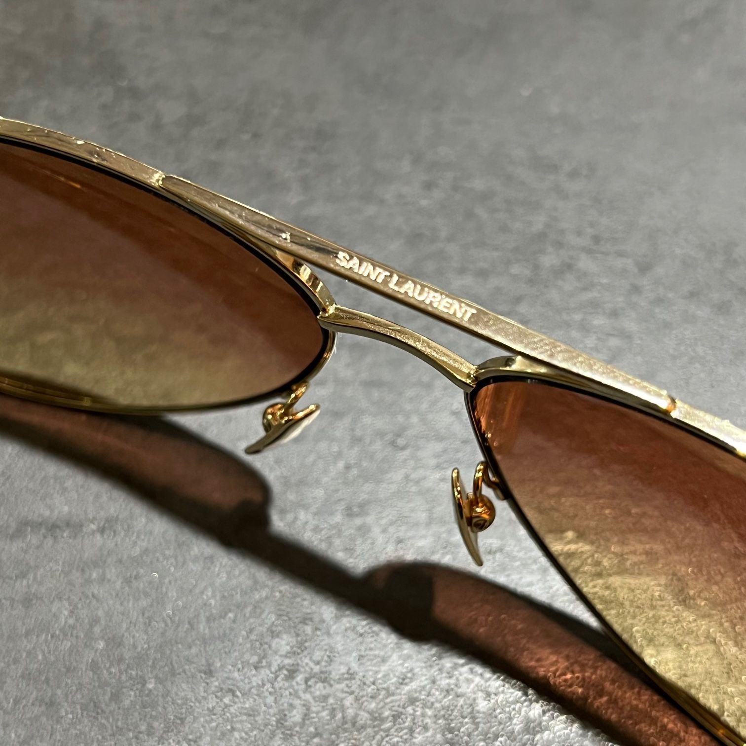 SAINT LAURENT PARIS ティアドロップ サングラス 眼鏡 サンローラン