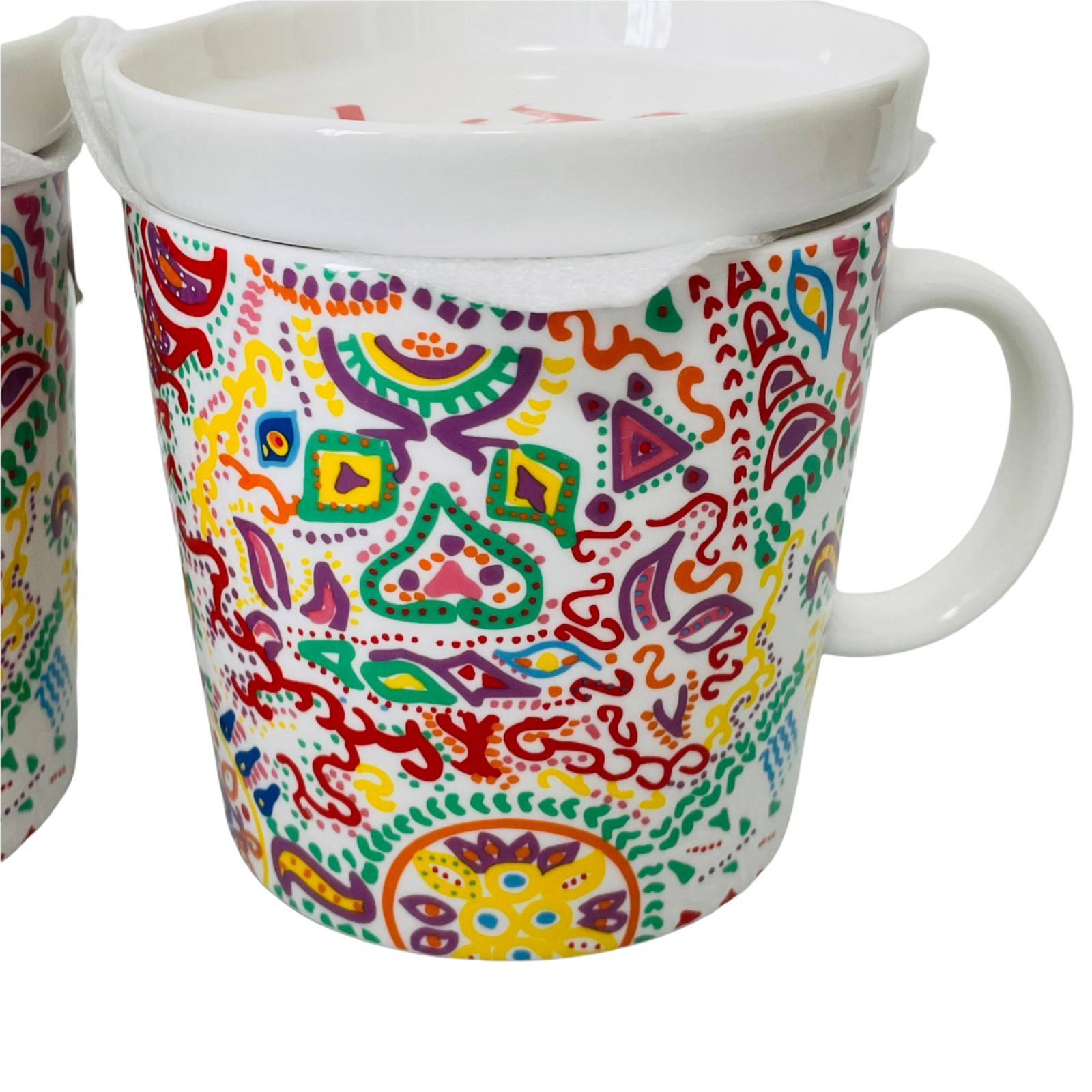hide サイケ柄マグカップ　蓋つき hide 蓋付マグカップの通販 by とも's shop｜ラクマ