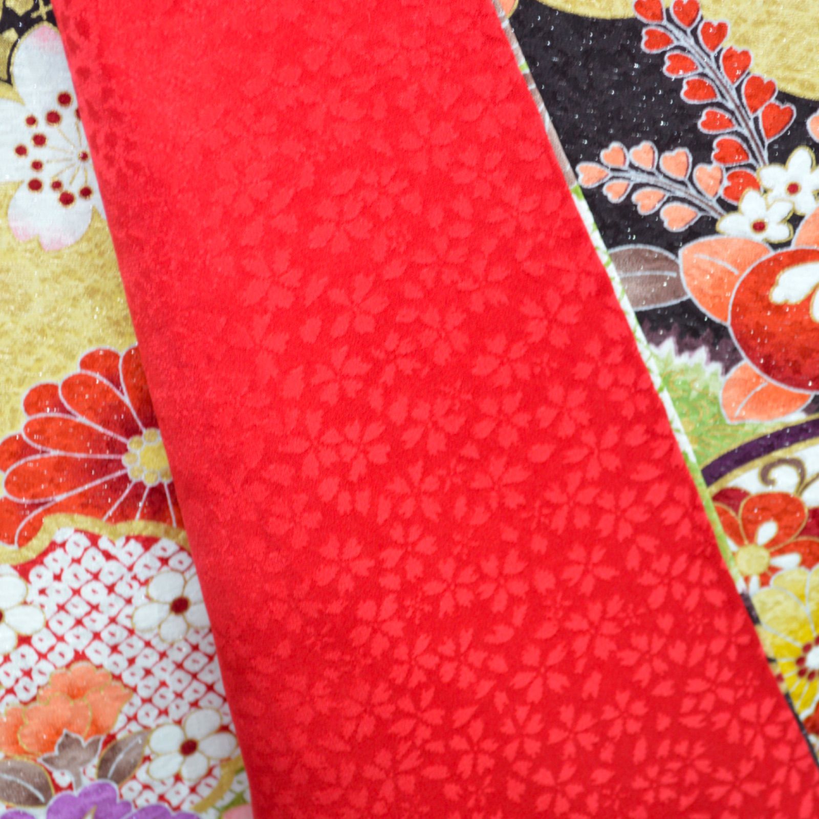 美品》正絹 振袖フルセット S〜Lサイズ 成人式 金駒刺繍 ブラウン 古典