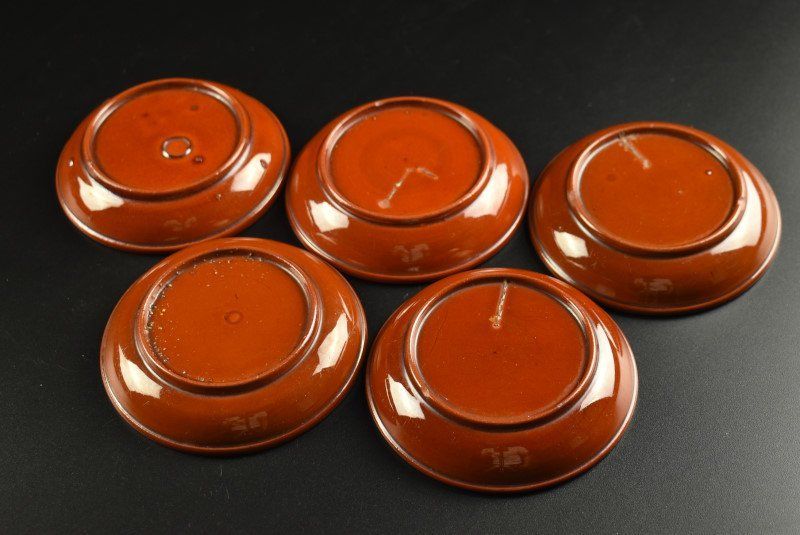 蔵A3932 珉平焼 淡路|民平 茶交趾 小皿 十客 WWW_IMPECCABLEHEALTHCARESERVICES_COM