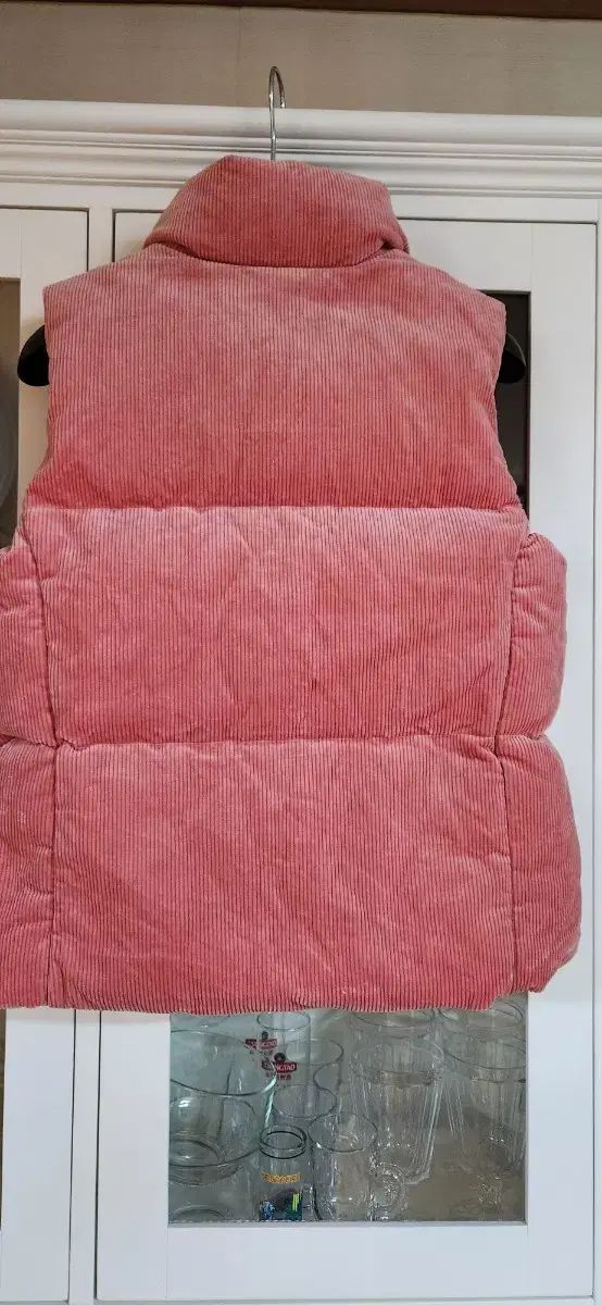 ポロラルフローレン コーデュロイ ダウン ベスト ピンク L G 12-14