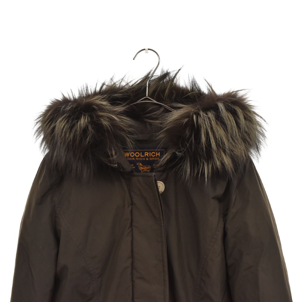 【WOOL RICH】ボウブリッジ ダウンコート S カーキ ラビットファー WOOLRICH（ウールリッチ） レディース コート ボウブリッジパーカー