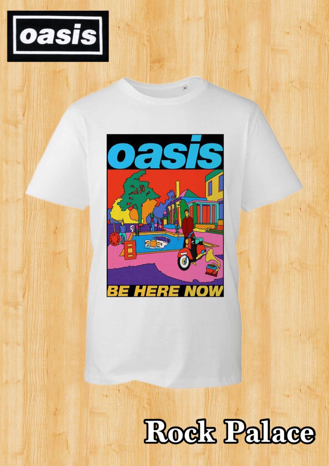 Oasis : Be Here Now Illustration Tシャツ - ロックパレス ロックT