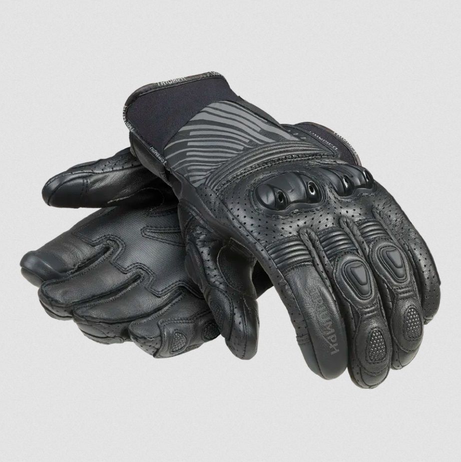 TRIUMPH ブラックレザーグローブ Mサイズ TRIUMPH トライアンフ Bullet Leather Gloves 黒 Mサイズ - メルカリ