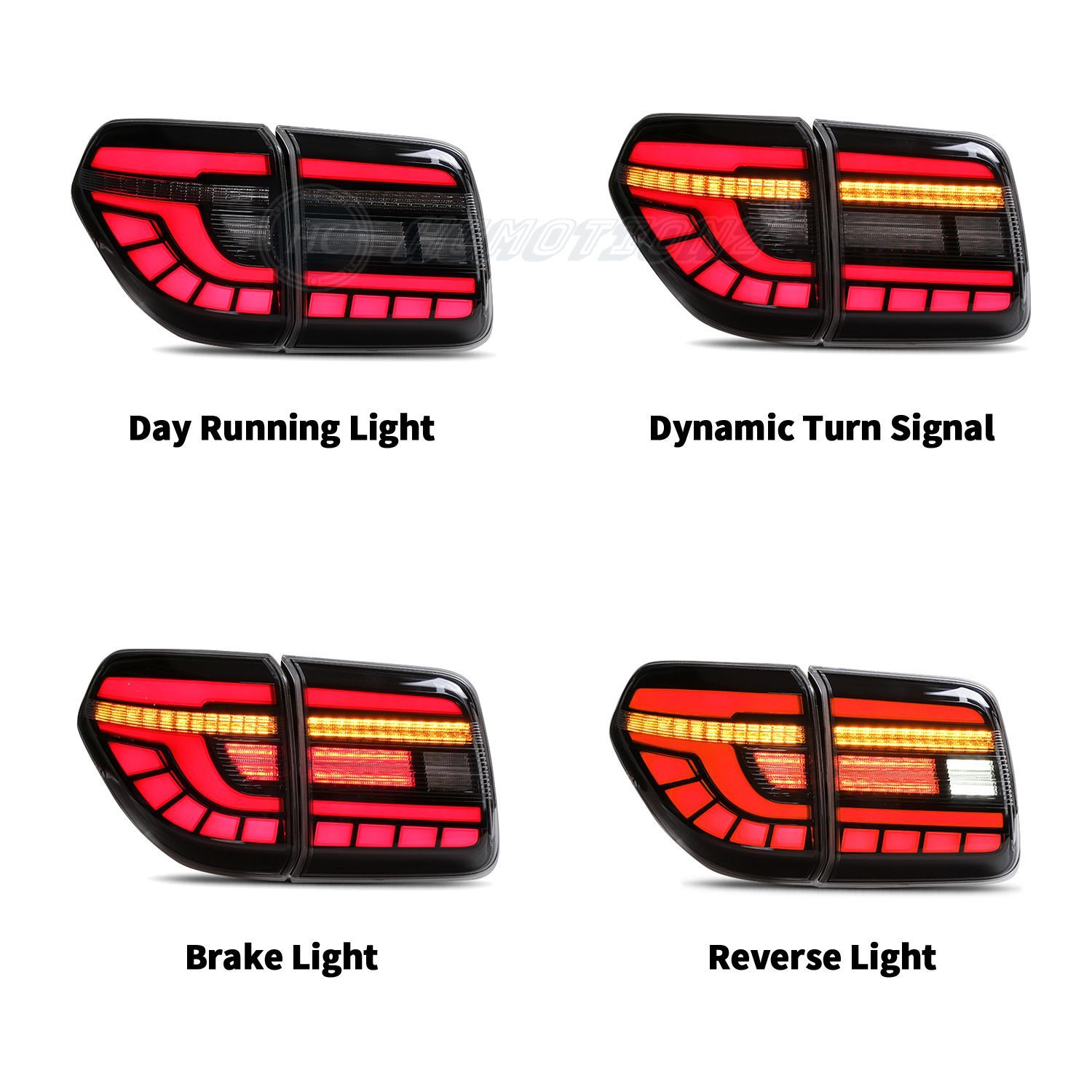 12-19モデルLED流光テールライトアセンブリ 10.10
