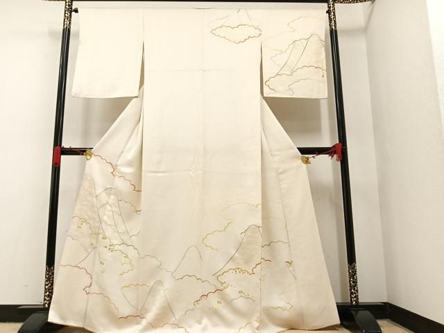 平和屋着物○訪問着 草花文 正絹 逸品 AABA7824ph 平和屋着物□訪問