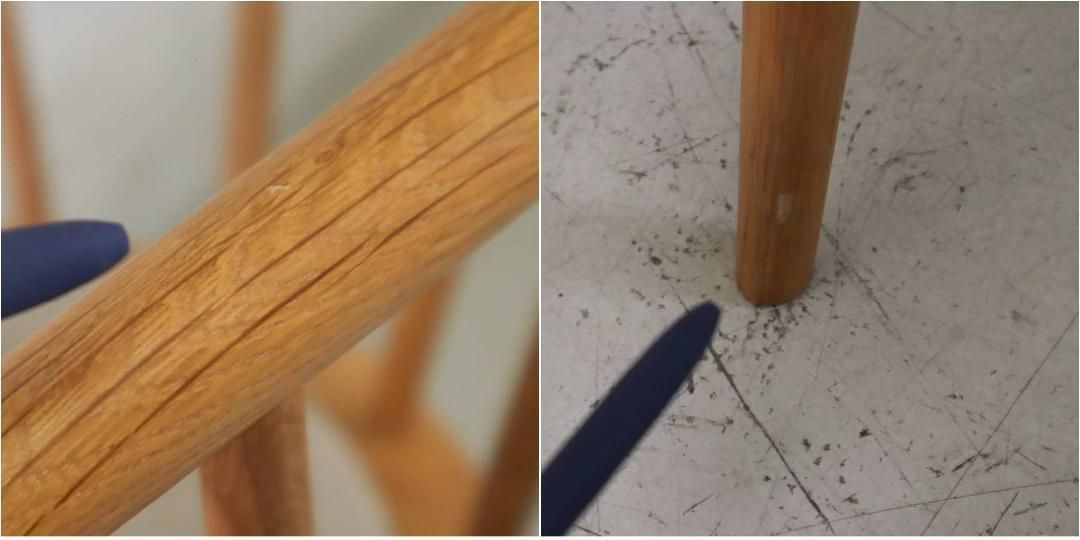 オーク材アームチェア