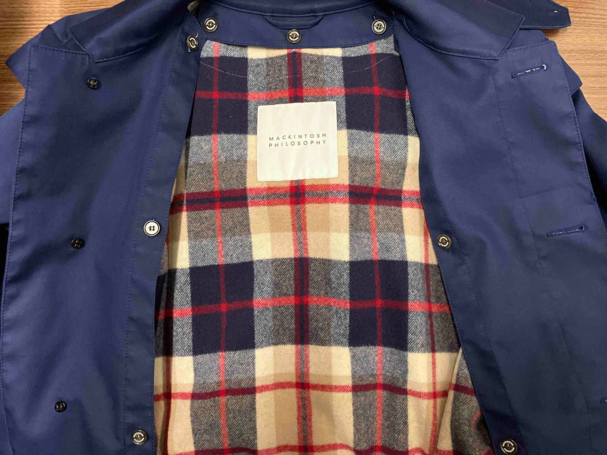 MACKINTOSH ネイビー ステンカラーコート サイズ36 MACKINTOSH