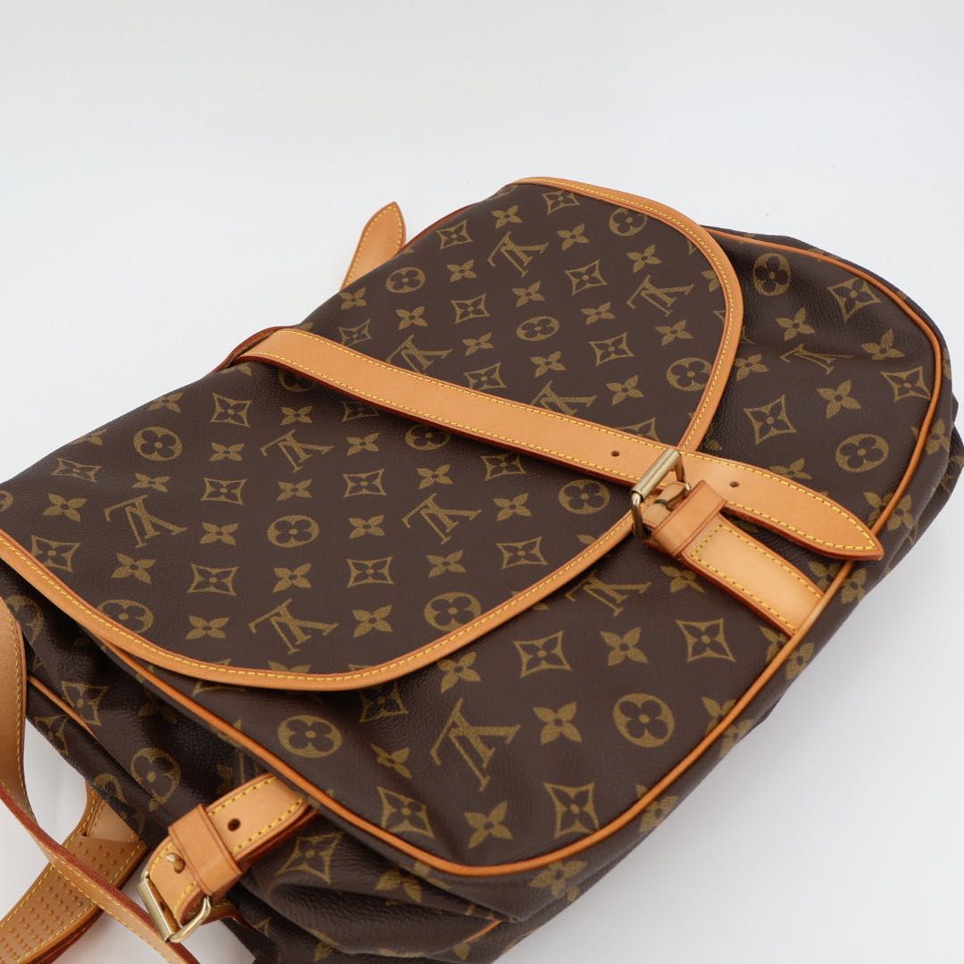 ルイヴィトン LOUIS VUITTON モノグラム ソミュール35 斜め掛け