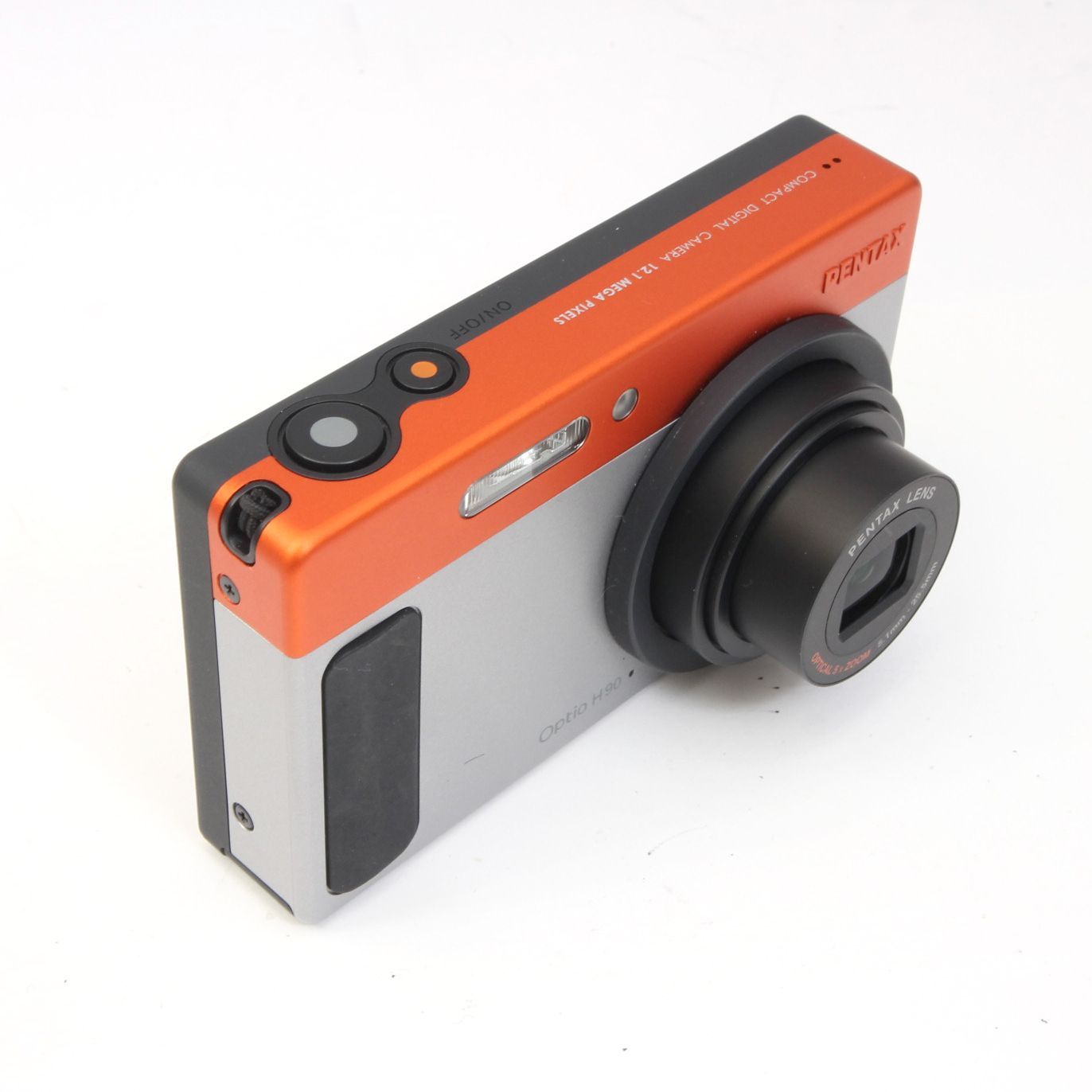 PENTAX ペンタックス Optio H90 オレンジ×シルバー コンパクト