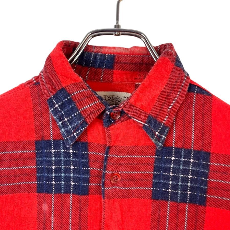 Saugatuck XL 赤黒チェックネルシャツ 衿芯 70s 80sサイズXL 80s ST JOHN'S BAY ネルシャツ 黒赤チェックUSA製 XL - メルカリ