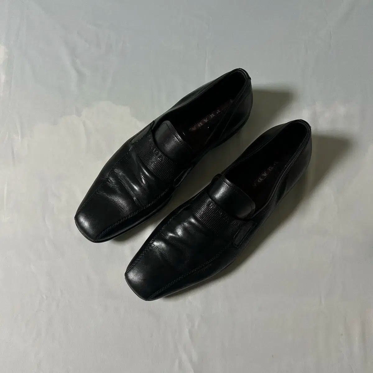 Prada sports strap loafers
