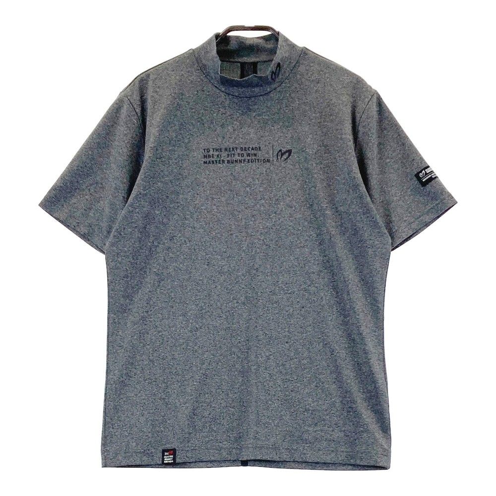 サイズ 4 MASTER BUNNY EDITION マスターバニーエディション ハイネック 半袖Tシャツ グレー系 240101417006 ゴルフウェア メンズ ストスト