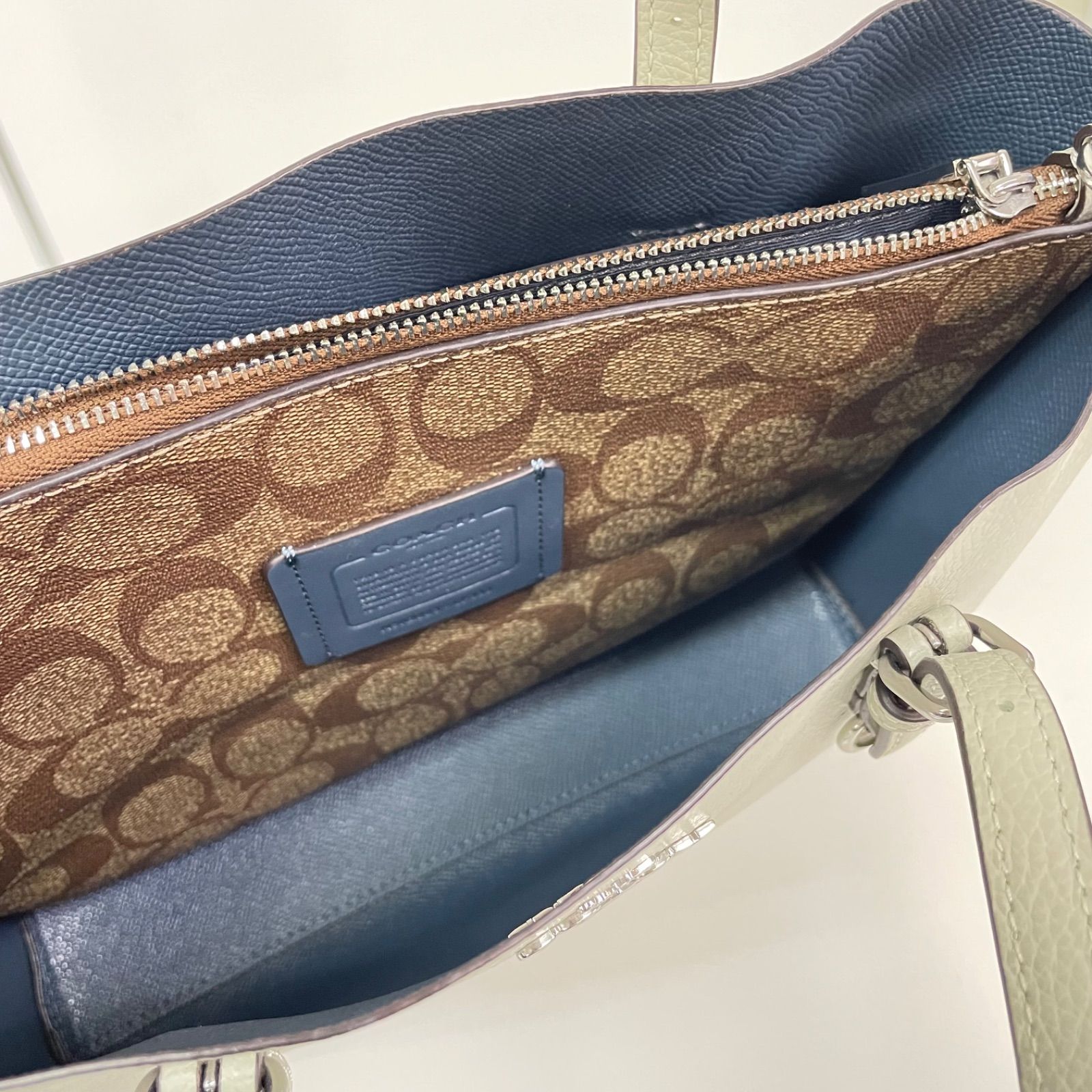 良品 COACH コーチ レザー 2way ショルダーバッグ ハンドバッグ