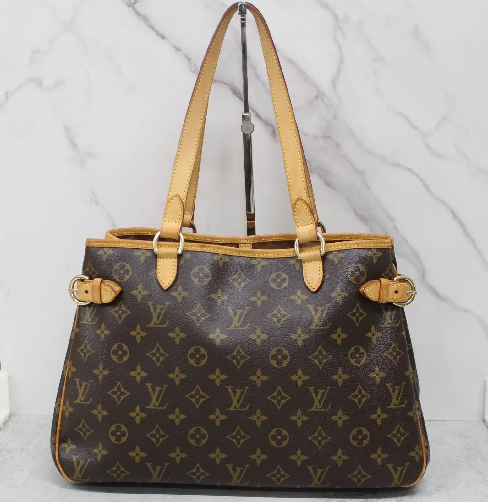 美品】ルイヴィトン LOUIS VUITTON モノグラム バティニョール  