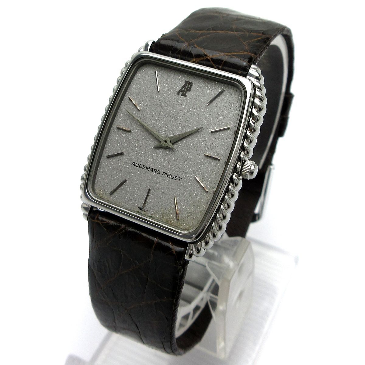 オーデマピゲ ウルトラシン トノー 手巻き メンズ シルバー cal 2080 4249 時計 AUDEMARS PIGUET ヴィンテージ