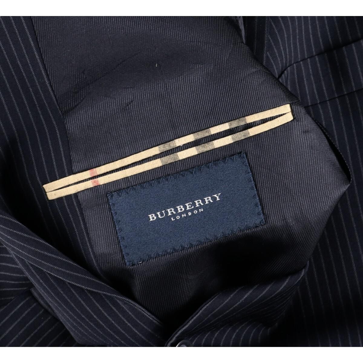 古着 バーバリー Burberry's LONDON ストライプ柄 ウールテーラード