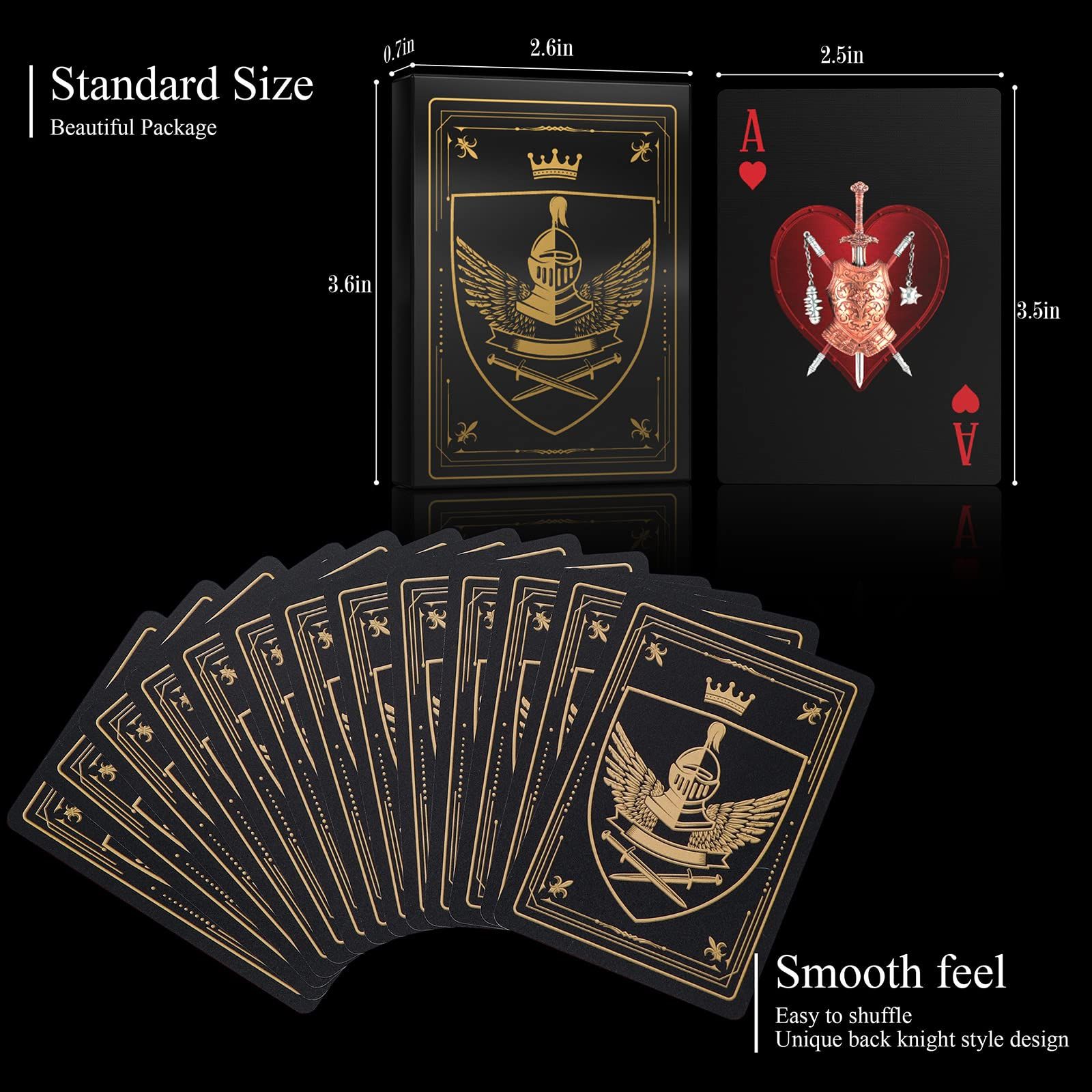 WJPC 防水トランプ プラスチックトランプ カードデッキ ゲームポーカー