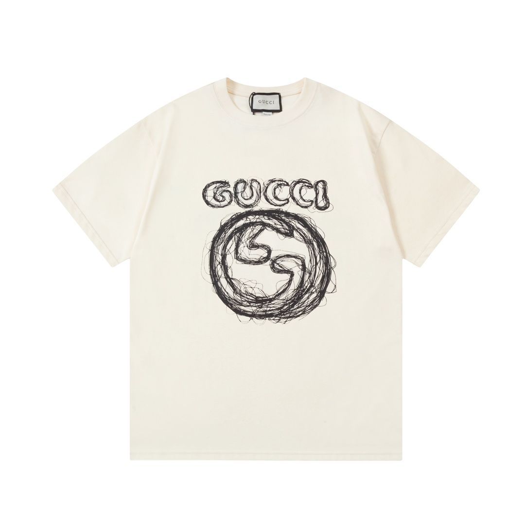 ☆GUCCI☆ ダブル G ロゴ Tシャツ 本日限定特価】GUCCI ダブルGロゴ カーブレタープリントTシャツ
