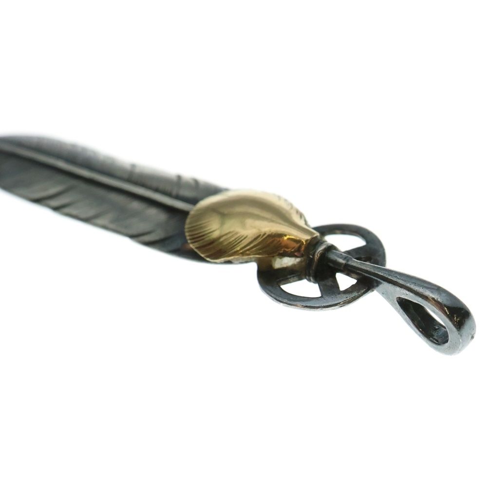  goro s ゴローズ ハートホイールフェザー大 ペンダントトップ シルバー ゴールド その他 アクセサリー