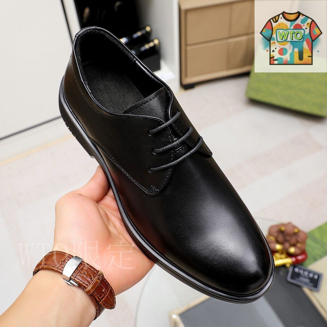 GUCCI メンズ ビジネス フォーマル レザーシューズ04-VV74