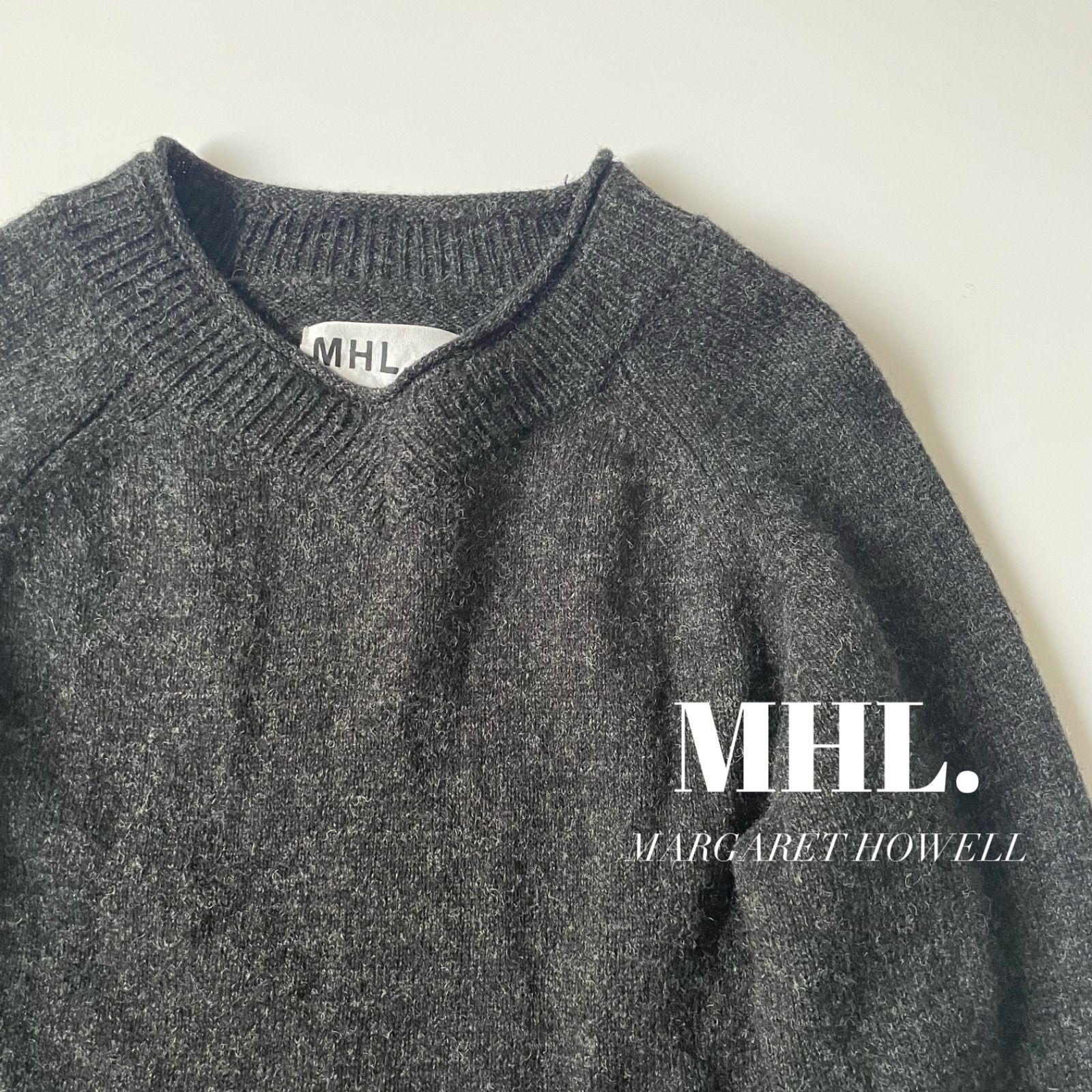 MHL. / ウール ラグランスリーブ ロールネックニット - メルカリ