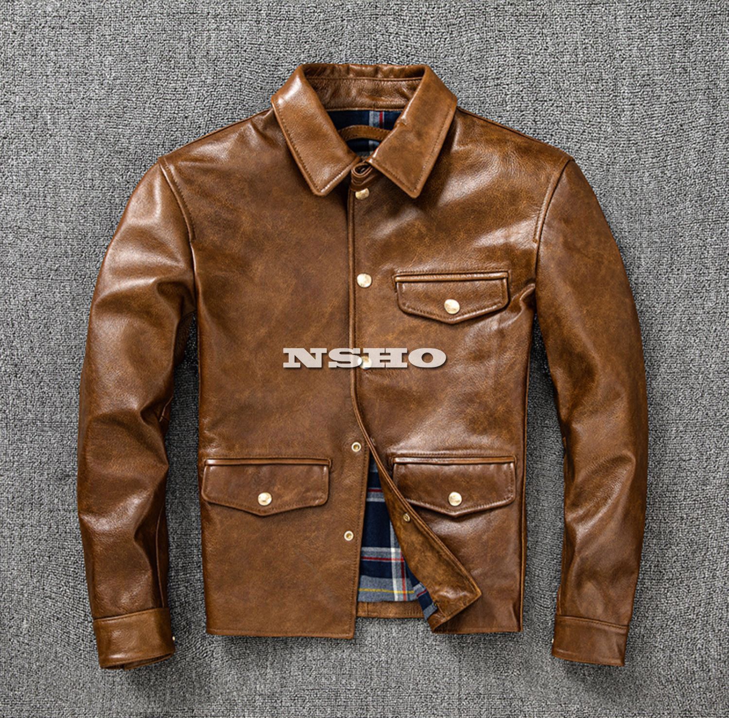 上質　メンズ　レザー　ジャケット　カウハイド　牛革　30´s　ワークコート レザージャケット  カーコート ブレーキマン ベジタブルタンニンなめし 上質 メンズ レザー ジャケット カウハイド 牛革 30´s ワークコート