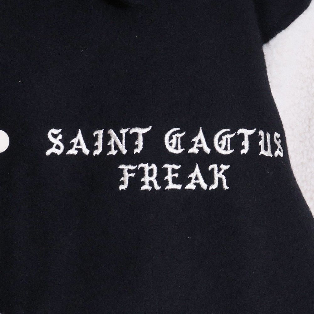 未使用 SAINT MICHAEL CP VARSITY JKT LMA BLACK Lサイズ