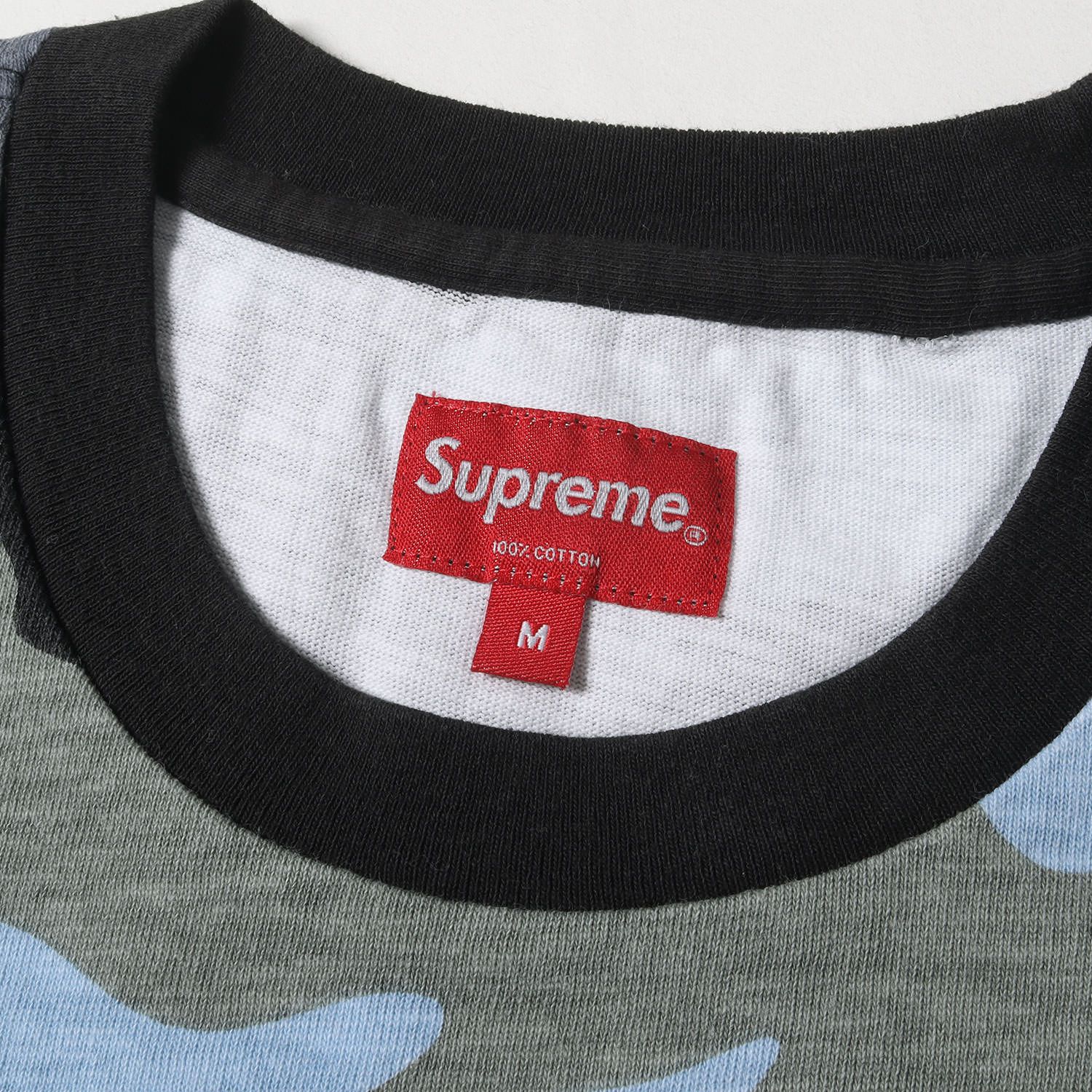 supreme ブルーカモ トップ tシャツ