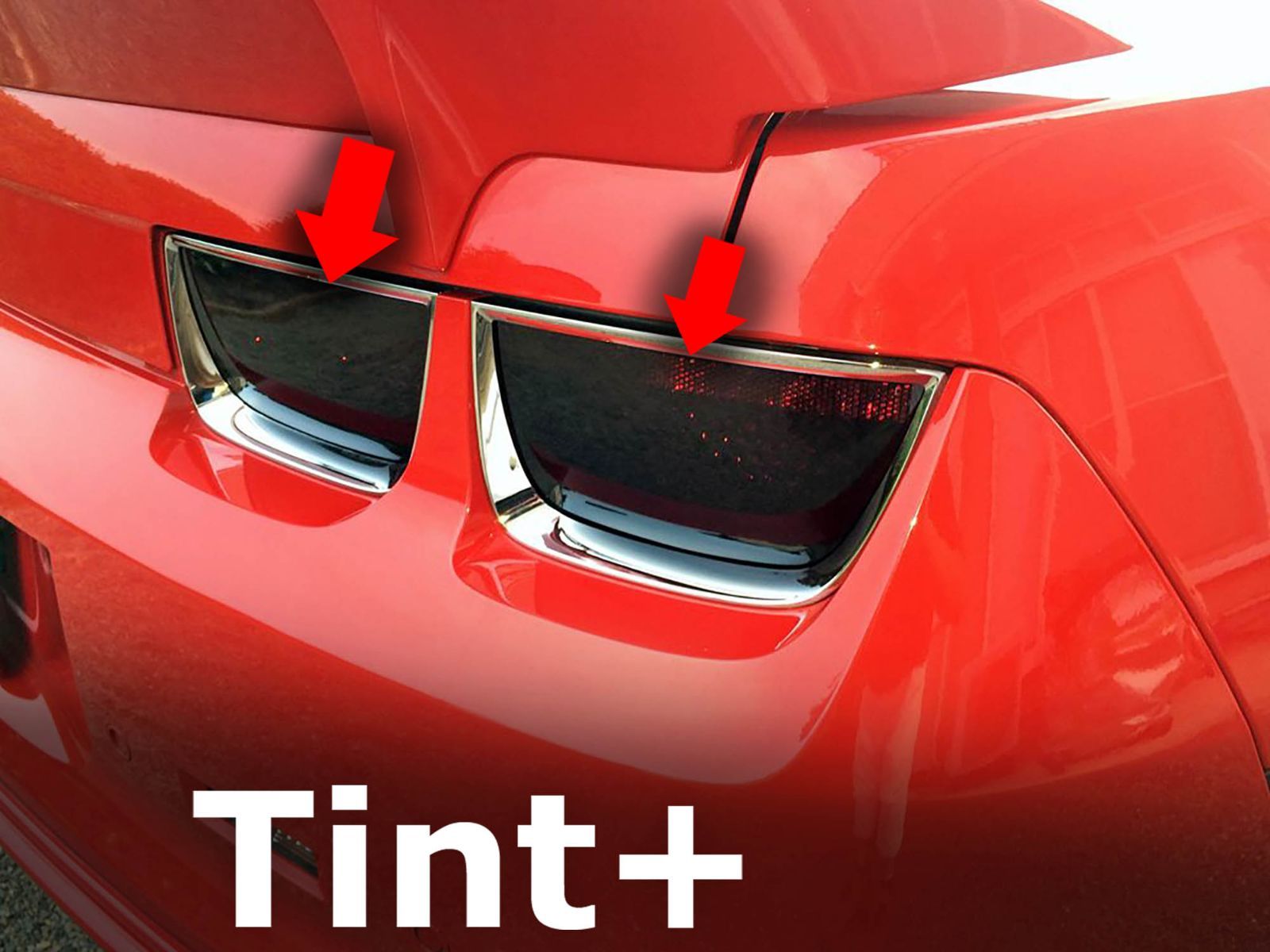 Tint+再利用できる テールランプ スモークフィルム(レンズが繋がっている2012年～には施工不可) シボレー カマロ 2009年～ 前期