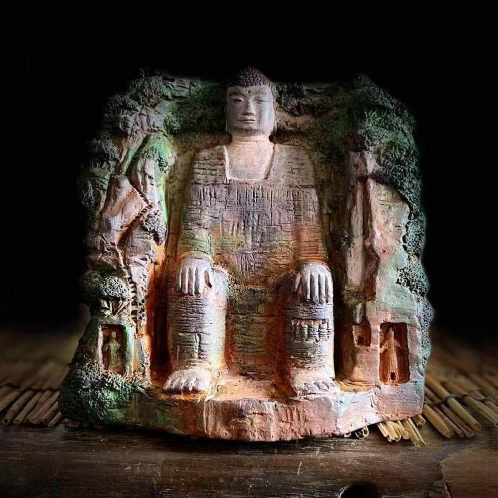 仏教美術 中国 楽山大仏弥勒仏 禅意 茶台 鎮紙 景観 鎮宅 装飾品 工芸品置物 仏教美術 中国 楽山大仏弥勒仏 禅意 茶台 鎮紙 景観 鎮宅 装飾