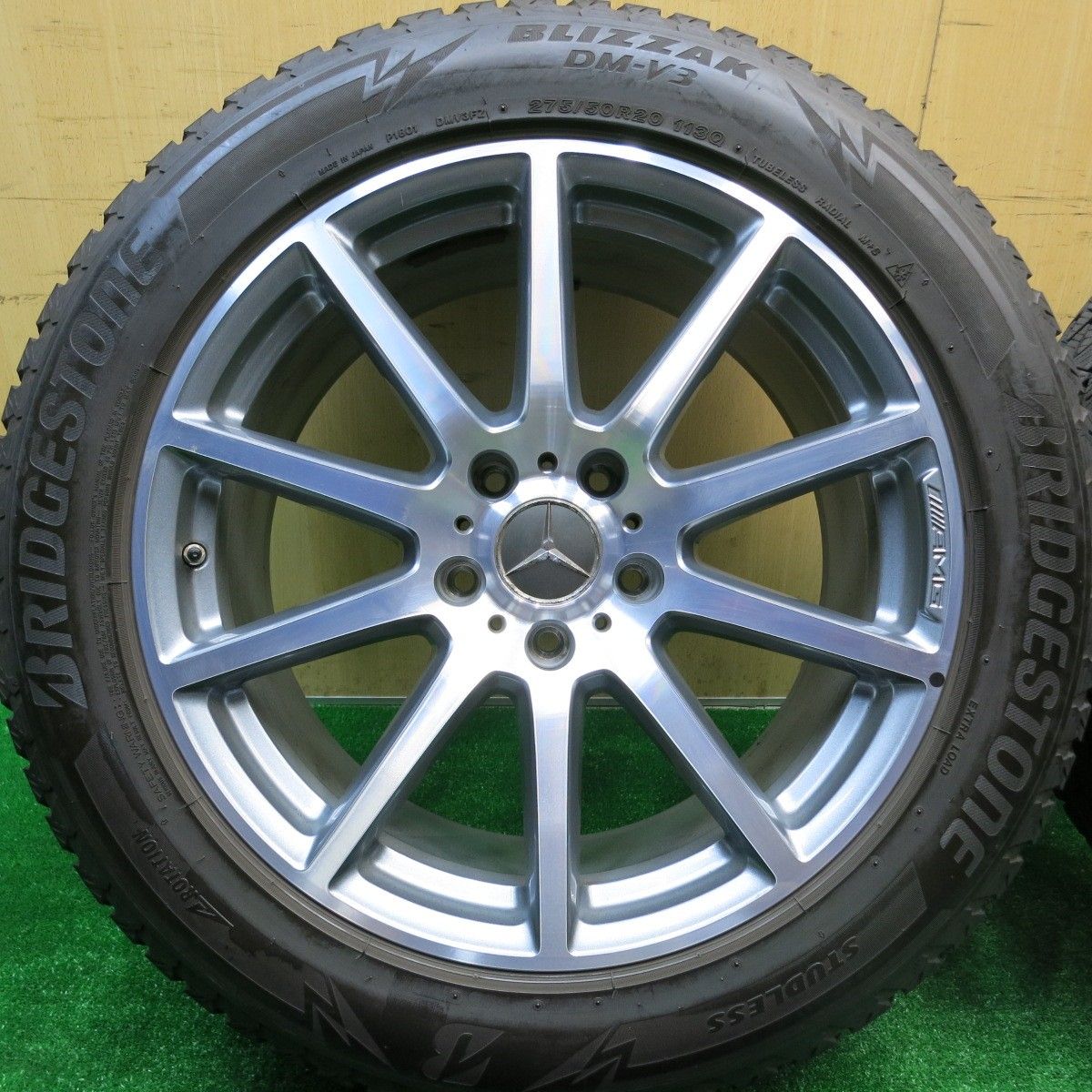 バリ溝 キレイ 9分 ベンツ Gクラス W463 A G63 ゲレンデ 純正 AMG 275|50R20 スタッドレス ブリヂストン ブリザック DM-V3 20インチ PCD130|5H 5100911HAス FFCRYSTALESIA_COM